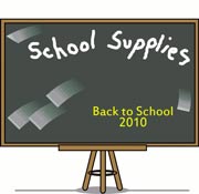 Back to school supplies 2010 backpacks