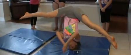 Clapping headstand