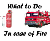 What to do in case of fire for kids