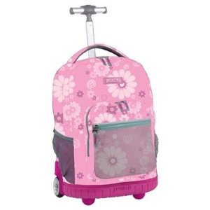Jworld Rolling Backpack for school