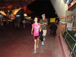 Katrina with brother at Disney World