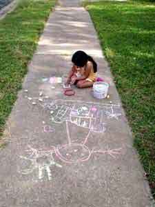 sidewalk chalk games for kids
